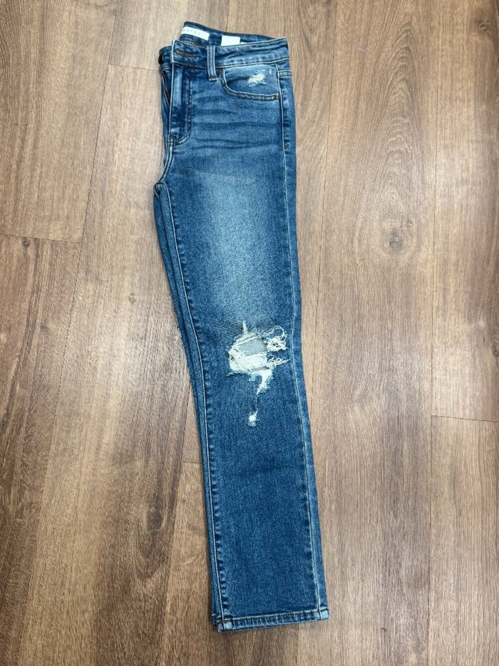 Eunina Nikki High Rise Skinny Cigarette Jeans Distressed